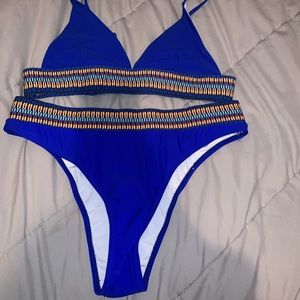 Blue bikini